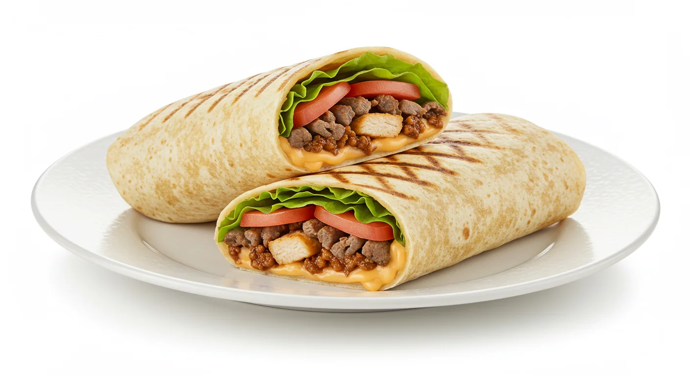Classic Grilled Jack Wrap – juicy grilled chicken, melted cheese, fresh lettuce, and zesty sauce wrapped in a warm tortilla.